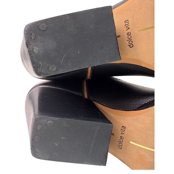 DOLCE VITA Landen Western Boots Pull On Heels Women's 7.5 Leather Pointed Toe - Picture 9 of 11